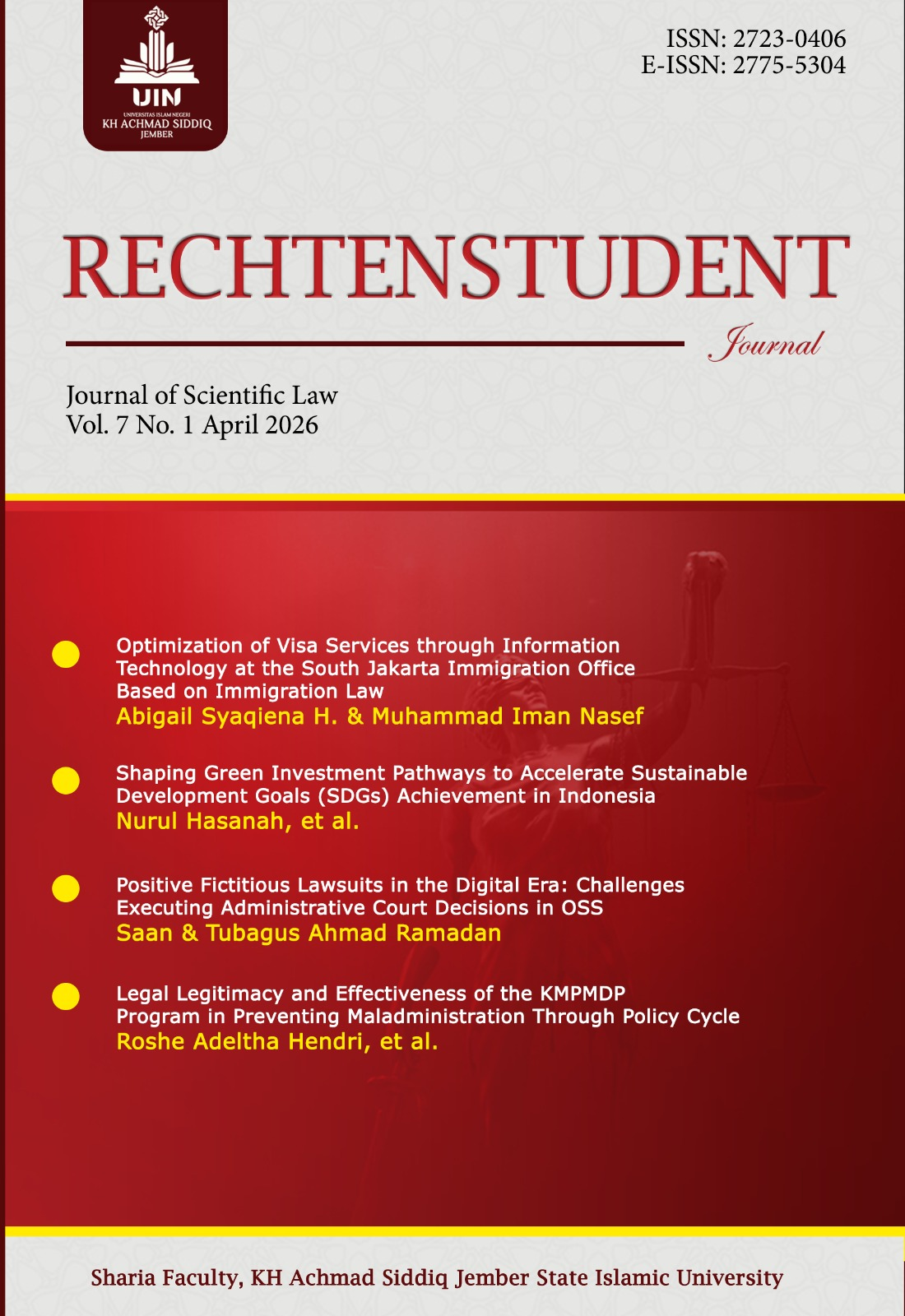 					View Vol. 7 No. 1 (2026): Rechtenstudent April 2026
				